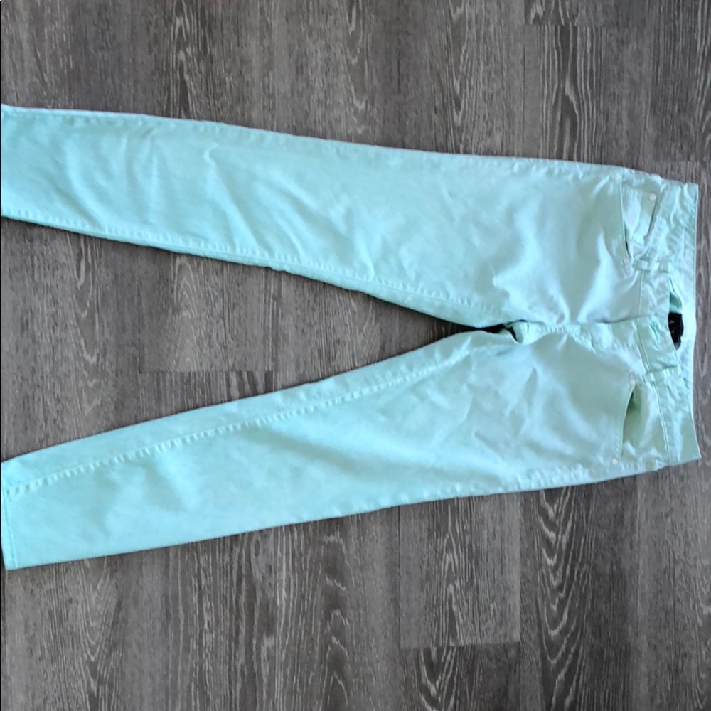 Armani light green pants size 2